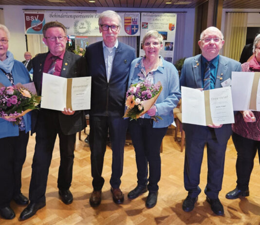 Ehrungen beim Lohner Behindertensportverein