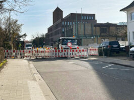 Bahnhofstraße bis Montag (10. März) voll gesperrt